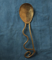 Brass serving spoon by Sebastião Lobo