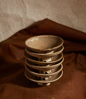 Stoneware bowls by Benjamin Dosgheas