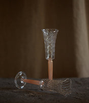 Champagne flutes from Maison Pelletier Ferruel in collaboration with l’Oeil de KO  