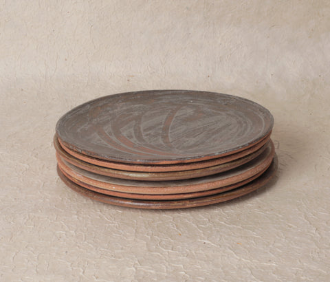 Large stoneware plates by Marie Lautrou