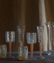 Water cups from Maison Pelletier Ferruel in collaboration with l’Oeil de KO 