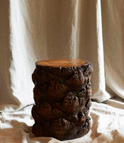 Tabouret en tronc de palmier par l'Oeil de KO