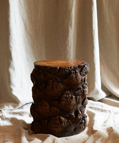Tabouret en tronc de palmier par l'Oeil de KO