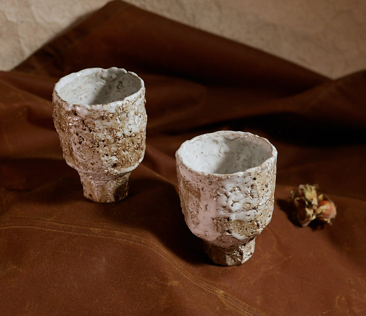 Mazagran stoneware cups by Benjamin Dosgheas