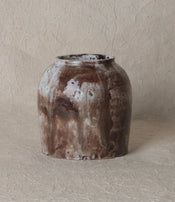 Stoneware "Pelage de Loup" vase by Benjamin Dosgheas