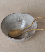 Brass serving spoon by Sebastião Lobo