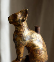 Cat candle holder by Eloïse Van der Heyden  