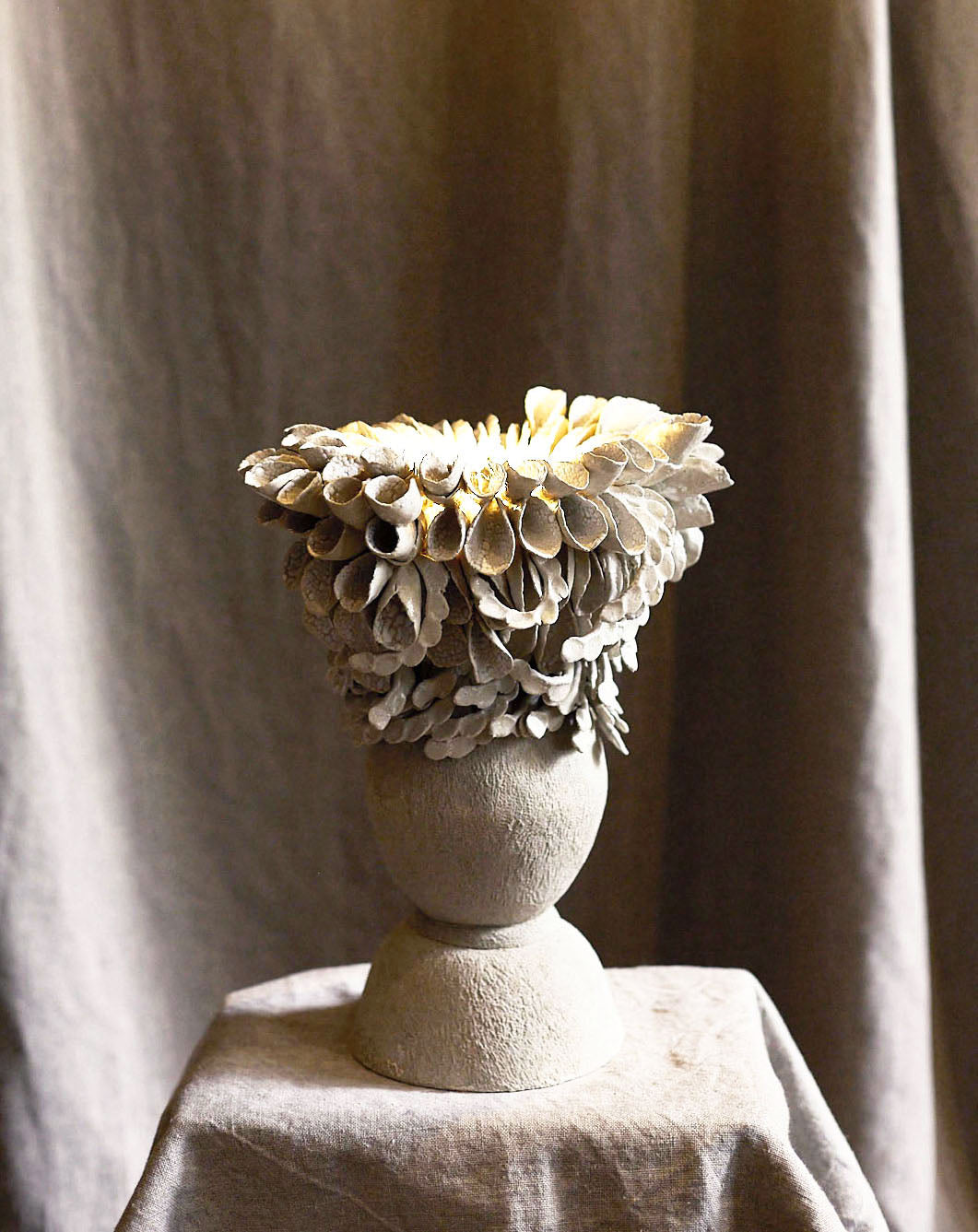 Shell lamp by Le Ruisseau  
