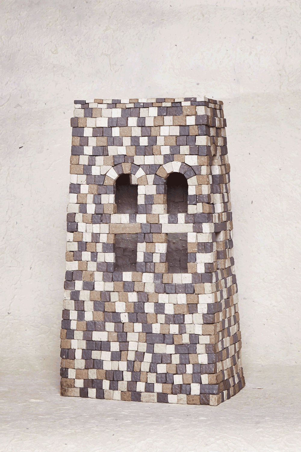 Ceramic tower house by Benjamin Dosgheas