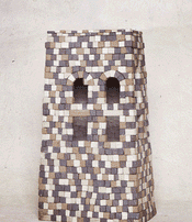 Ceramic tower house by Benjamin Dosgheas