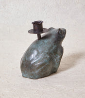 Bougeoir crapaud en bronze d'Eloïse Van der Heyden