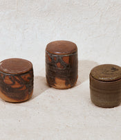 Stoneware pots by Marie Lautrou