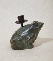 Bougeoir crapaud en bronze d'Eloïse Van der Heyden
