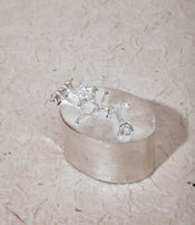 Small silver-plated bronze box by Zoé Mohm