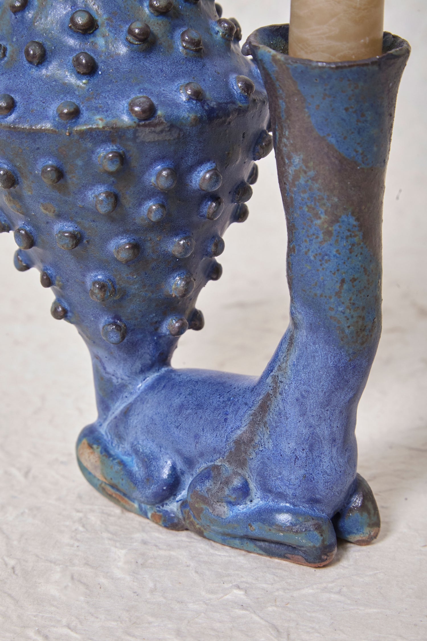 "BLUES" CANDLEHOLDER AND SOLIFLORE BY GEORGIA HARVEY